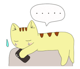 Korean cat 2 sticker #6926369