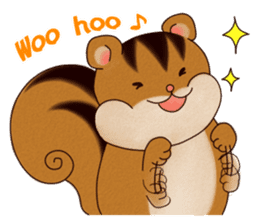 A Hungry Hungry Squirrel "Munta" -Eng. sticker #6926594