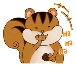 A Hungry Hungry Squirrel "Munta" -Eng. sticker #6926595