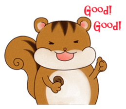 A Hungry Hungry Squirrel "Munta" -Eng. sticker #6926596