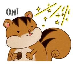A Hungry Hungry Squirrel "Munta" -Eng. sticker #6926597