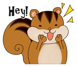 A Hungry Hungry Squirrel "Munta" -Eng. sticker #6926598