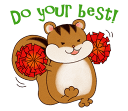 A Hungry Hungry Squirrel "Munta" -Eng. sticker #6926599