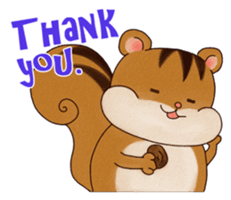 A Hungry Hungry Squirrel "Munta" -Eng. sticker #6926602