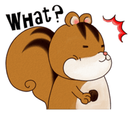 A Hungry Hungry Squirrel "Munta" -Eng. sticker #6926603