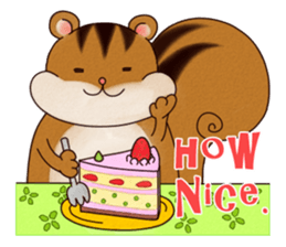 A Hungry Hungry Squirrel "Munta" -Eng. sticker #6926604