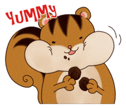 A Hungry Hungry Squirrel "Munta" -Eng. sticker #6926605