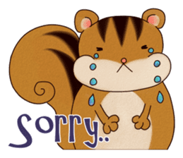 A Hungry Hungry Squirrel "Munta" -Eng. sticker #6926619