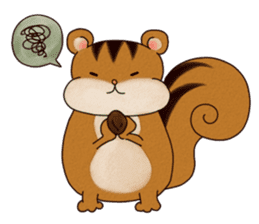 A Hungry Hungry Squirrel "Munta" -Eng. sticker #6926621