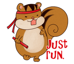 A Hungry Hungry Squirrel "Munta" -Eng. sticker #6926624