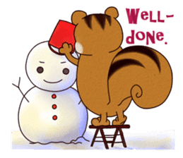 A Hungry Hungry Squirrel "Munta" -Eng. sticker #6926631