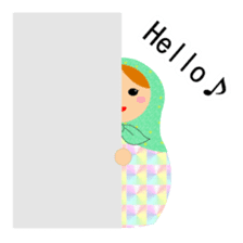 Let's talk with matryoshka doll sticker #6927994