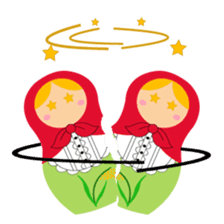 Let's talk with matryoshka doll sticker #6928004