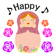 Let's talk with matryoshka doll sticker #6928010
