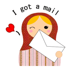 Let's talk with matryoshka doll sticker #6928019