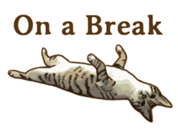 Brown Tabby! PENNE and CORNET -English- sticker #6928554