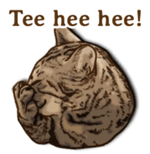 Brown Tabby! PENNE and CORNET -English- sticker #6928563