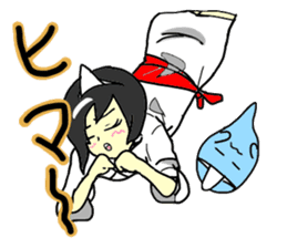 Japanese selfish ghost girl sticker #6929190