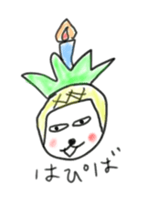 Mr. Mohawk Pineapple sticker #6929591