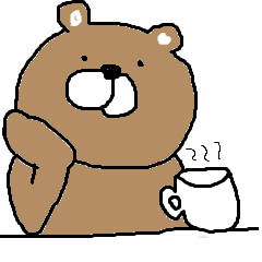 Poker face bear but sometimes...