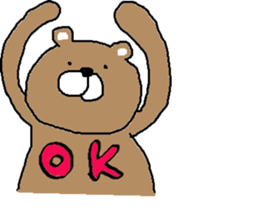 Poker face bear but sometimes... sticker #6930822