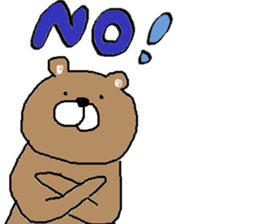 Poker face bear but sometimes... sticker #6930823