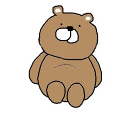 Poker face bear but sometimes... sticker #6930831