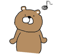 Poker face bear but sometimes... sticker #6930833