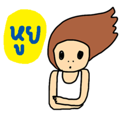 ngingi lovely girl sticker #6931430