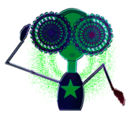 glasses girl Lyn-chan7 sticker #6931450