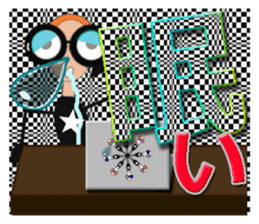 glasses girl Lyn-chan7 sticker #6931460