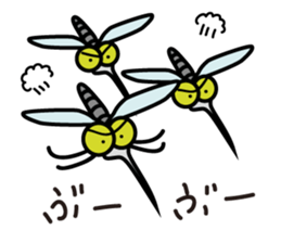 The life of a blithe mosquito sticker #6932006