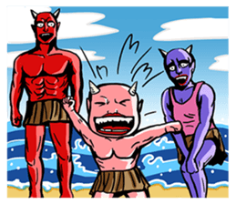 Zombies vs Momotaro sticker #6932209