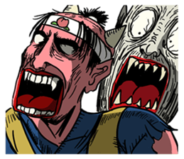 Zombies vs Momotaro sticker #6932241