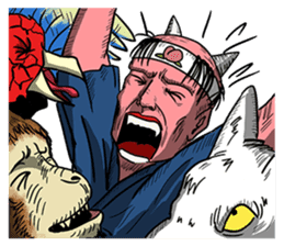 Zombies vs Momotaro sticker #6932246