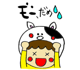 Boy wearing a costume and GAG sticker #6932331