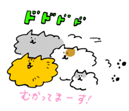 Cat of the unmanageable hair sticker #6932977