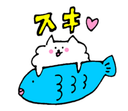 Cat of the unmanageable hair sticker #6932979