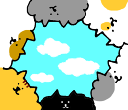 Cat of the unmanageable hair sticker #6932982