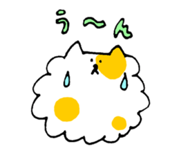 Cat of the unmanageable hair sticker #6932993