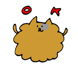 Cat of the unmanageable hair sticker #6932997