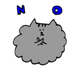 Cat of the unmanageable hair sticker #6932998