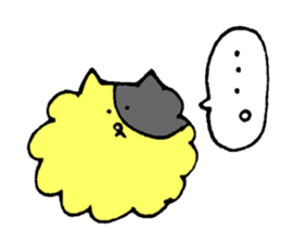 Cat of the unmanageable hair sticker #6933003