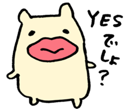 BIG lip BEAR. sticker #6933263