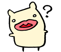 BIG lip BEAR. sticker #6933283