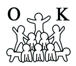 Group gymnastics.a sticker #6933494