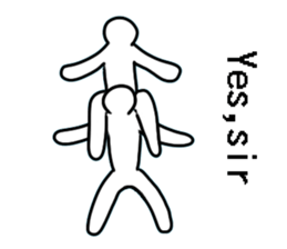 Group gymnastics.a sticker #6933496