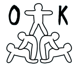 Group gymnastics.a sticker #6933497