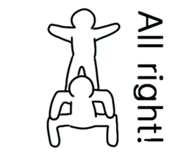 Group gymnastics.a sticker #6933505