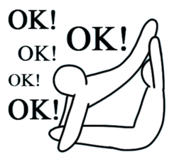 Group gymnastics.a sticker #6933516